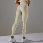 Seamless High-Waist Yoga Leggings for Women – Dot Tummy Control, Non-See-Through Gym Fitness Pants
