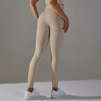 Seamless High-Waist Yoga Leggings for Women – Dot Tummy Control, Non-See-Through Gym Fitness Pants