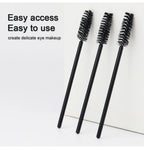 ANNAFRIS 50Pcs  Disposable Eyelash  Brush Soft Head Crystal Eyebrow Brush Lash Extension Brush  Mascara Wand Makeup Tool