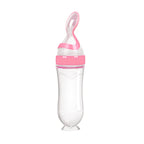 Softuru Baby Feeding Bottle – Silicone Spoon Milk & Cereal Feeder