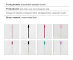 ANNAFRIS 50Pcs  Disposable Eyelash  Brush Soft Head Crystal Eyebrow Brush Lash Extension Brush  Mascara Wand Makeup Tool