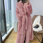 Women's Winter Jackets Faux Fur Coat Warm Thick Loose Plus Size Outerwear