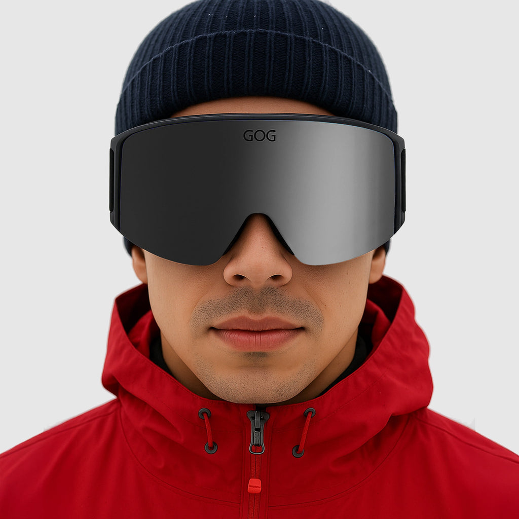 Unisex Stratus UV400 Ski Snowboard Goggles with Anti-Fog Mirror Double Lens