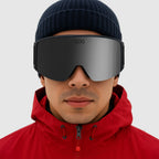 Unisex Stratus UV400 Ski Snowboard Goggles with Anti-Fog Mirror Double Lens