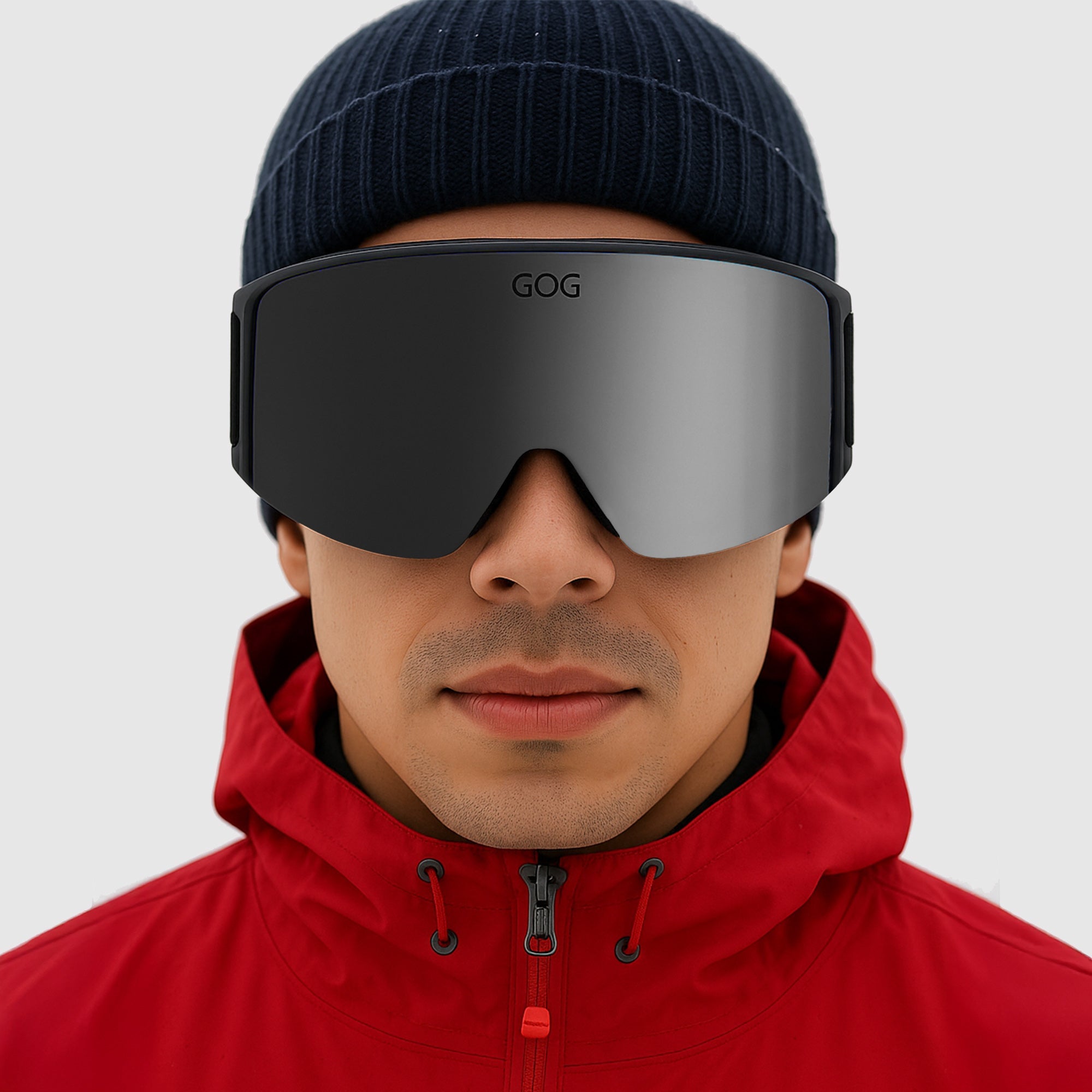 Unisex Stratus UV400 Ski Snowboard Goggles with Anti-Fog Mirror Double Lens