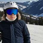 Unisex Stratus UV400 Ski Snowboard Goggles with Anti-Fog Mirror Double Lens