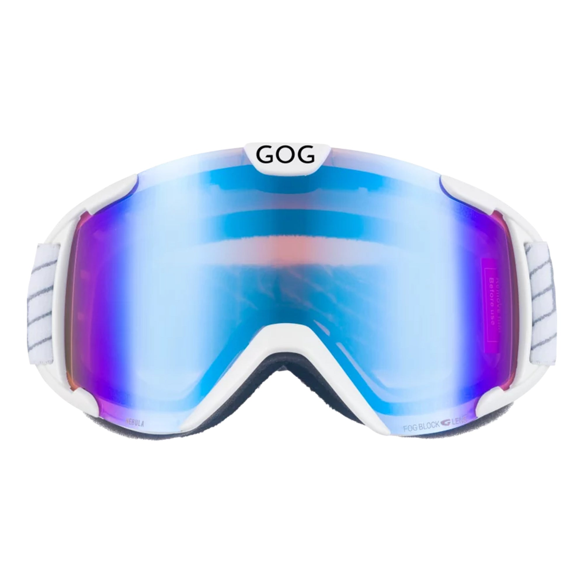 Unisex Nebula UV400 Ski Snowboard Goggles with Anti-Fog Mirror Double Lens
