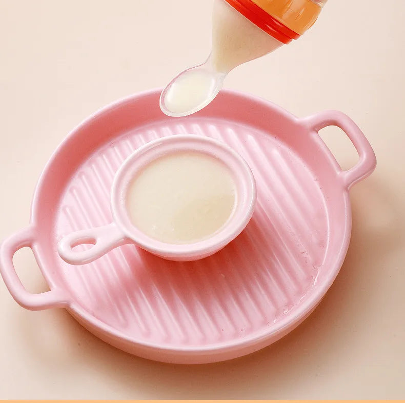 Softuru Baby Feeding Bottle – Silicone Spoon Milk & Cereal Feeder