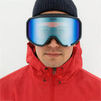 Zero UV400 Ski Snowboard Goggles with Anti-Fog Hydrophobic Mirror Double Lens