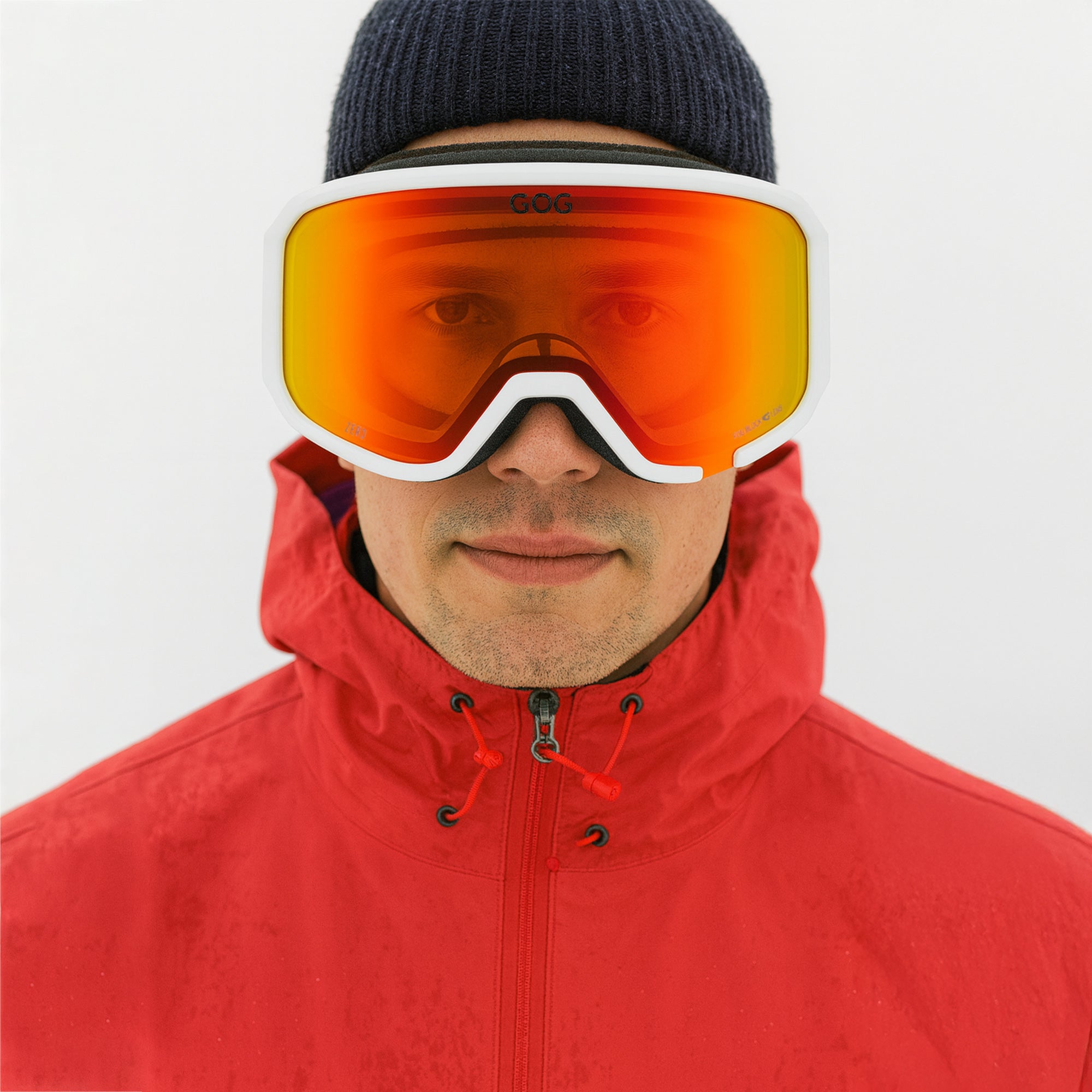 Zero UV400 Ski Snowboard Goggles with Anti-Fog Hydrophobic Mirror Double Lens