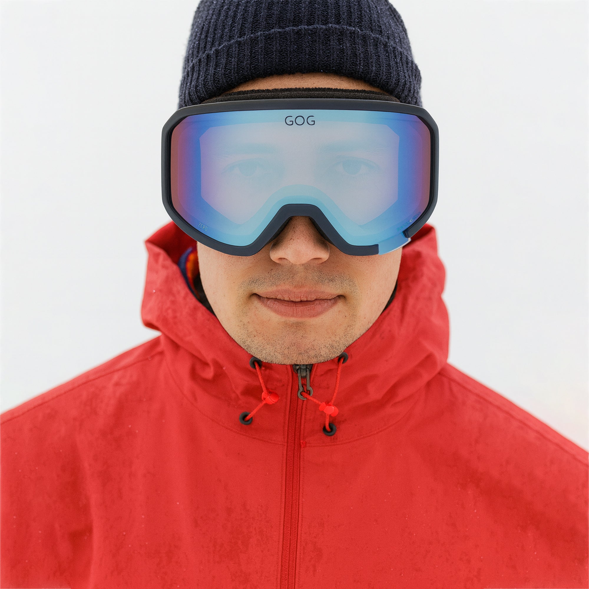 Zero UV400 Ski Snowboard Goggles with Anti-Fog Hydrophobic Mirror Double Lens