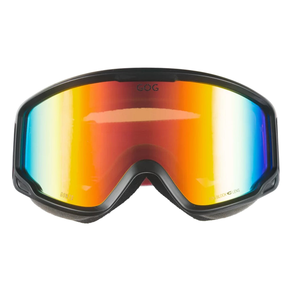 Gonzo UV400 Ski Snowboard Goggles with Anti-Fog Mirror Hydrophobic Double Lens