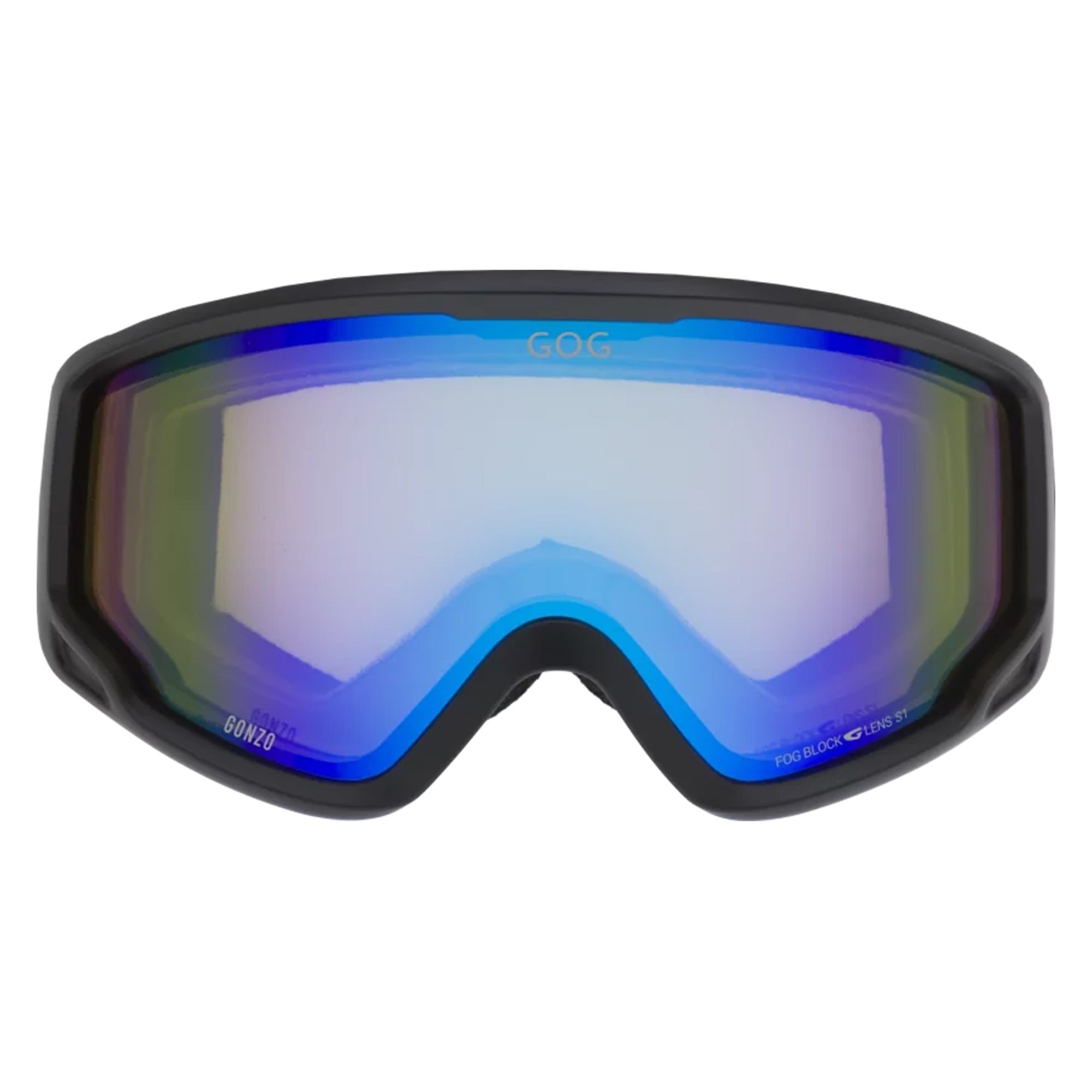 Gonzo UV400 Ski Snowboard Goggles with Anti-Fog Mirror Hydrophobic Double Lens
