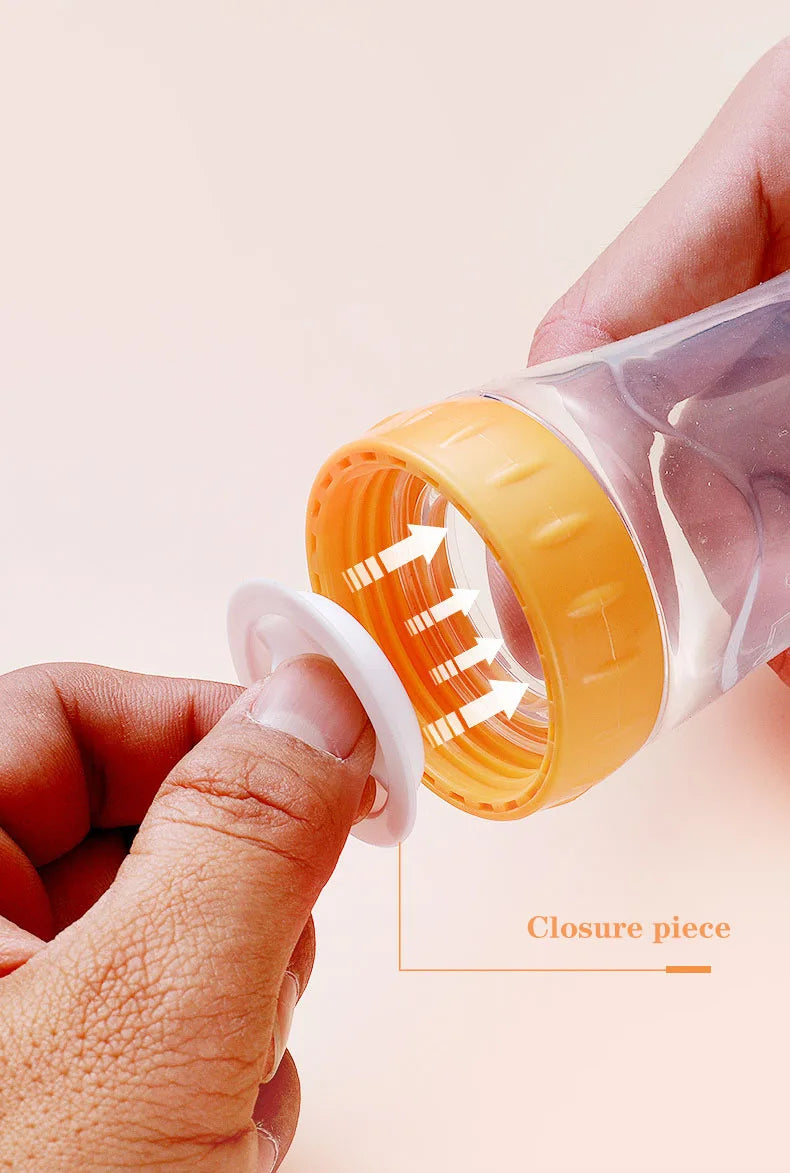 Softuru Baby Feeding Bottle – Silicone Spoon Milk & Cereal Feeder