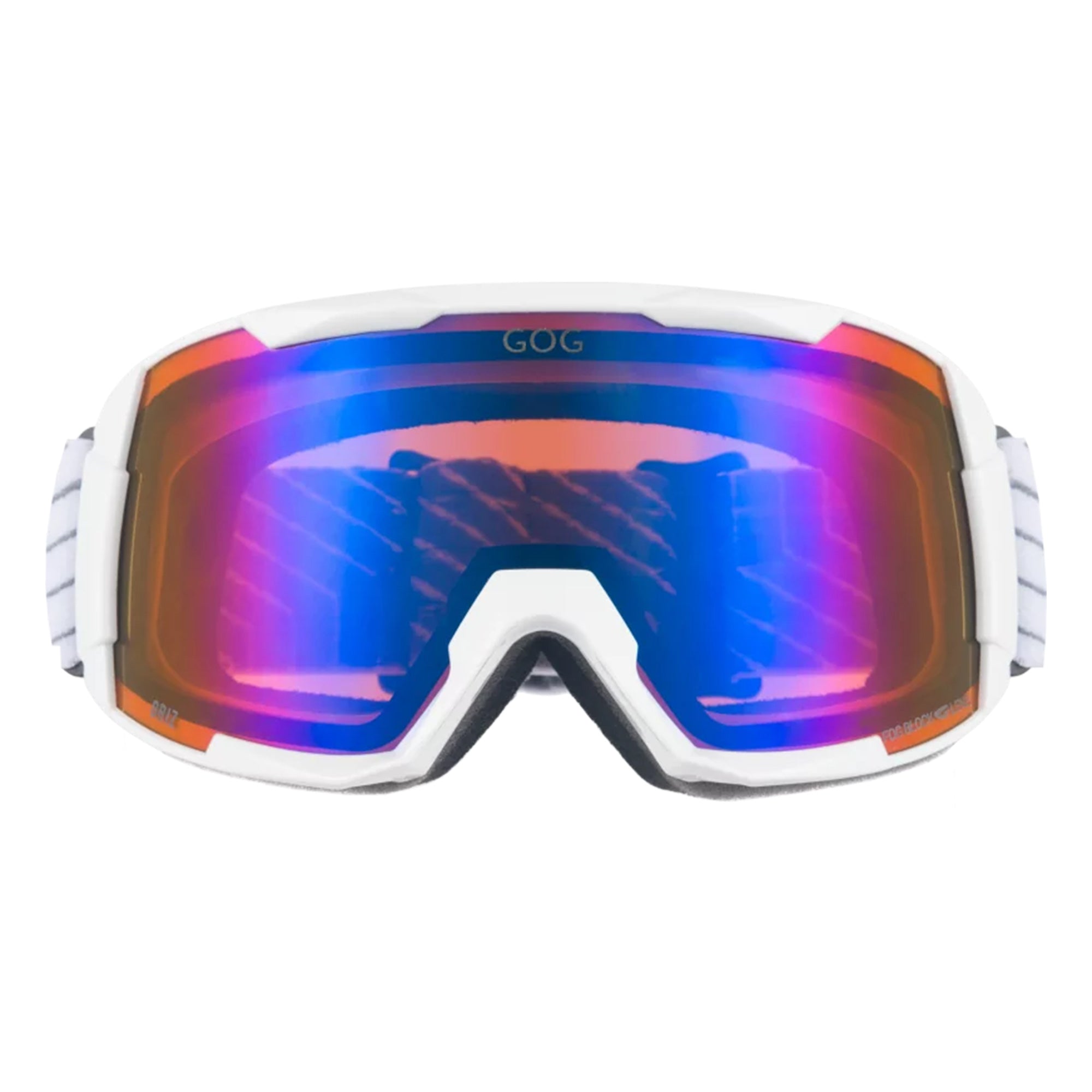 Griz UV400 Ski Snowboard Goggles with Anti-Fog Mirror Hydrophobic Double Lens