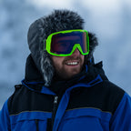 Griz UV400 Ski Snowboard Goggles with Anti-Fog Mirror Hydrophobic Double Lens