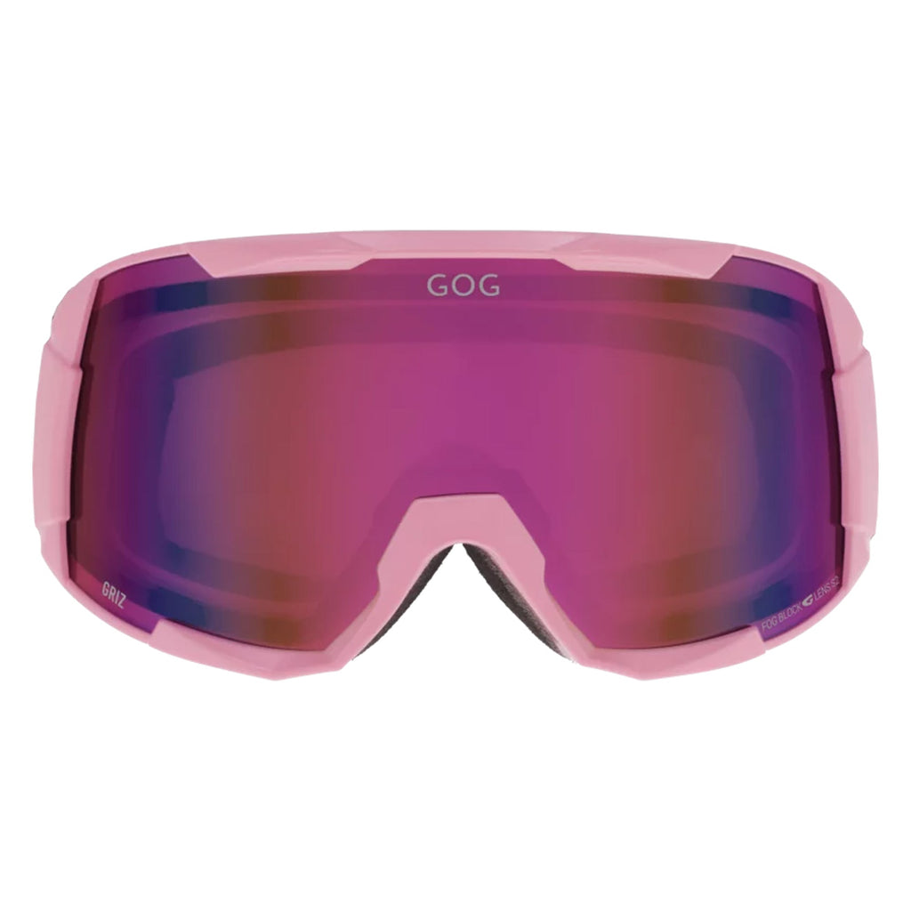 Griz UV400 Ski Snowboard Goggles with Anti-Fog Mirror Hydrophobic Double Lens