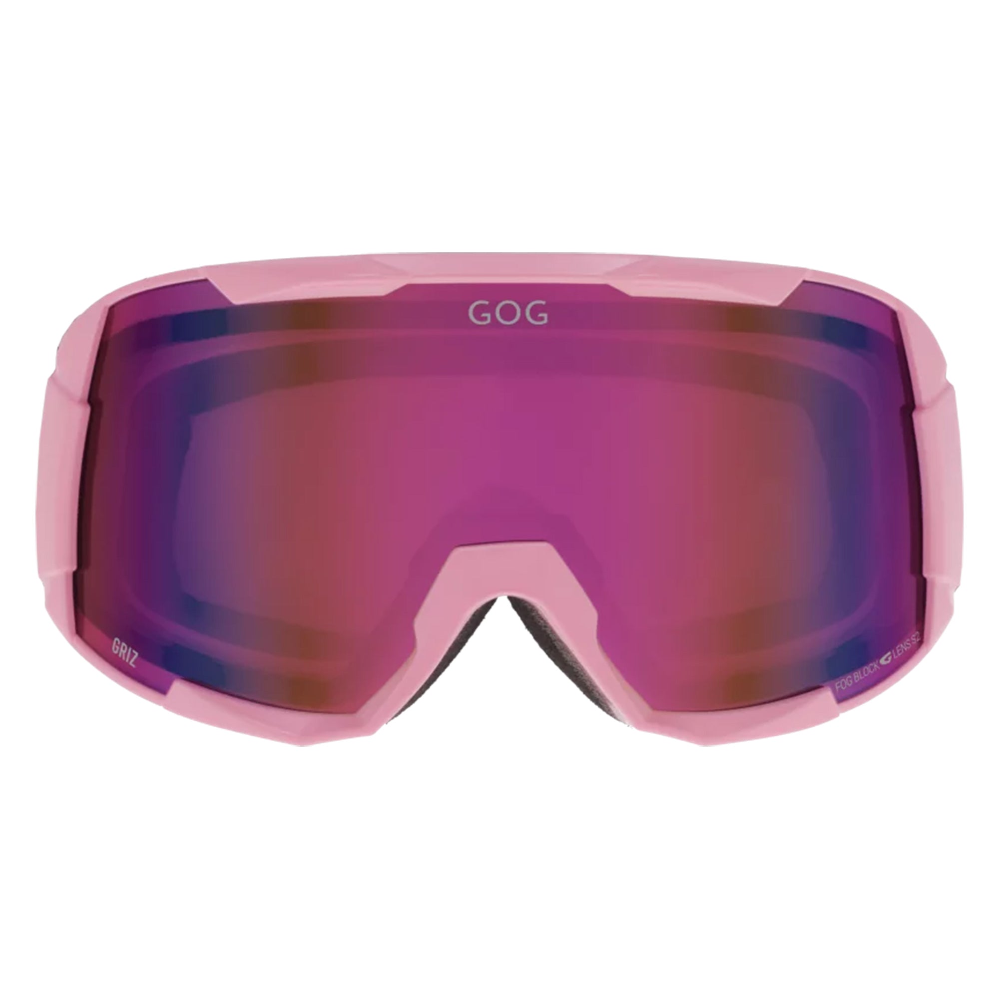 Griz UV400 Ski Snowboard Goggles with Anti-Fog Mirror Hydrophobic Double Lens