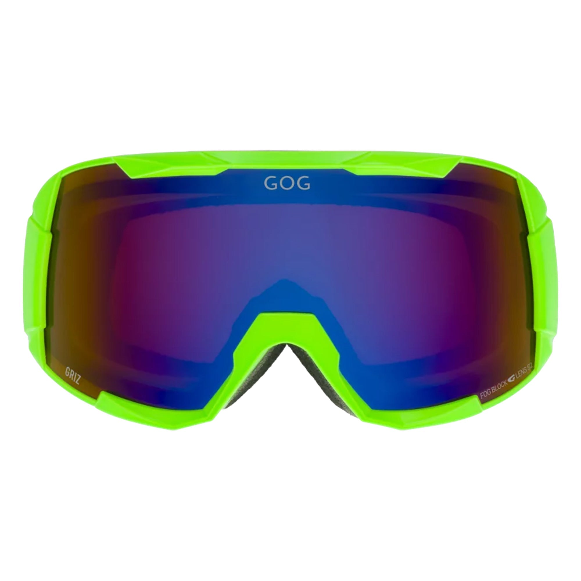 Griz UV400 Ski Snowboard Goggles with Anti-Fog Mirror Hydrophobic Double Lens