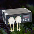 Jebao DP-2 4W Auto Dosing Pump Peristalsis Pump 2-Channel Dosing Aquarium Tank Coral Reef Automatic Feeder Liquid Dispenser, US Plug, DP-2 4W