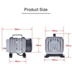ACO-004 58W 75L/Min Electromagnetic Air Pump Compressor Seafood Fish Tank Increase Oxygen Air Flow Spliter, US Plug, ACO-004