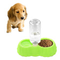 Kürbis Form Hunde Katze Futternapf + Trinkwasser Doppelnäpfe mit Automatischem Wasserspender, Größe: S, Größe: S Grün, Größe: S Magenta