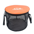 30L 4 in 1 PVC Outdoor Folding Double Drain Basket Camping Fishing Gear Bag