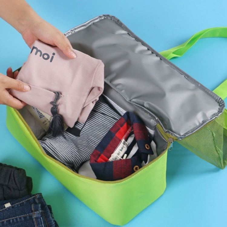 Portable Double Layer Mesh Sport Duffel Beach Picnic Shoulder Storage Bag Handbag, Double Layer Handbag(Green), Double Layer Handbag(Blue), Double Layer Handbag(Red)