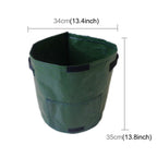 2 PCS 7 Gallons Potato Planting PE Bags Woven Fabric Bags Cultivation Garden Pots Vegetable Planting Bags Grow Bags Farm Garden Supplies, Green, Black, Orange, Yellow