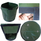 2 PCS 7 Gallons Potato Planting PE Bags Woven Fabric Bags Cultivation Garden Pots Vegetable Planting Bags Grow Bags Farm Garden Supplies, Green, Black, Orange, Yellow