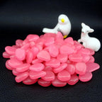 100 PCS Glow in The Dark Garden Pebbles for Walkways & Decoration and Plants Luminous Stones