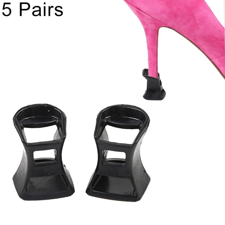 5 Pairs Hard Wearing Anti-slip PVC StoppersShoes High Heel Cover Protectors, Size: M ,Random Color Delivery, Size: M