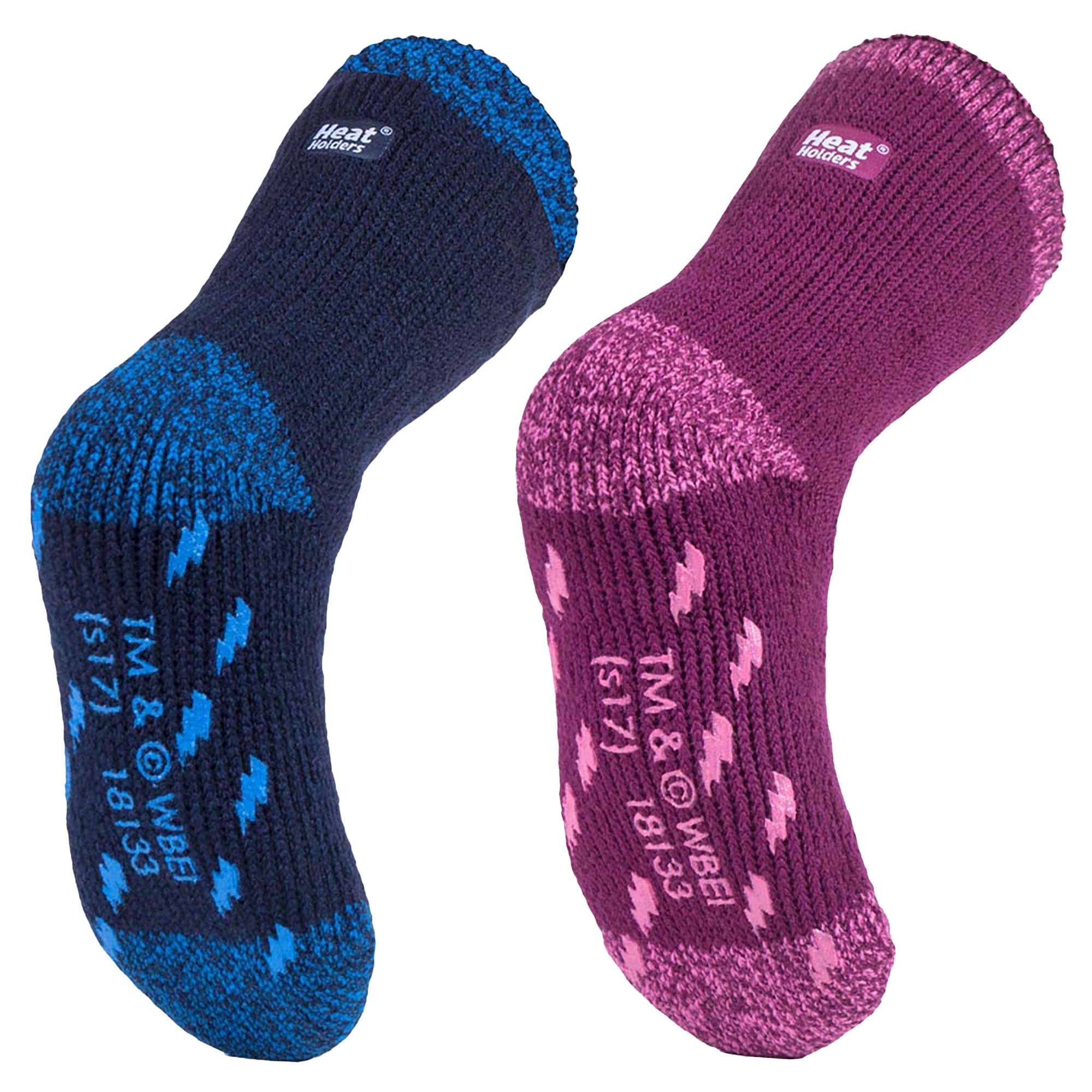 2 Pack Kids Harry Potter Socks with Grips, Thermal Non Slip Slipper Socks