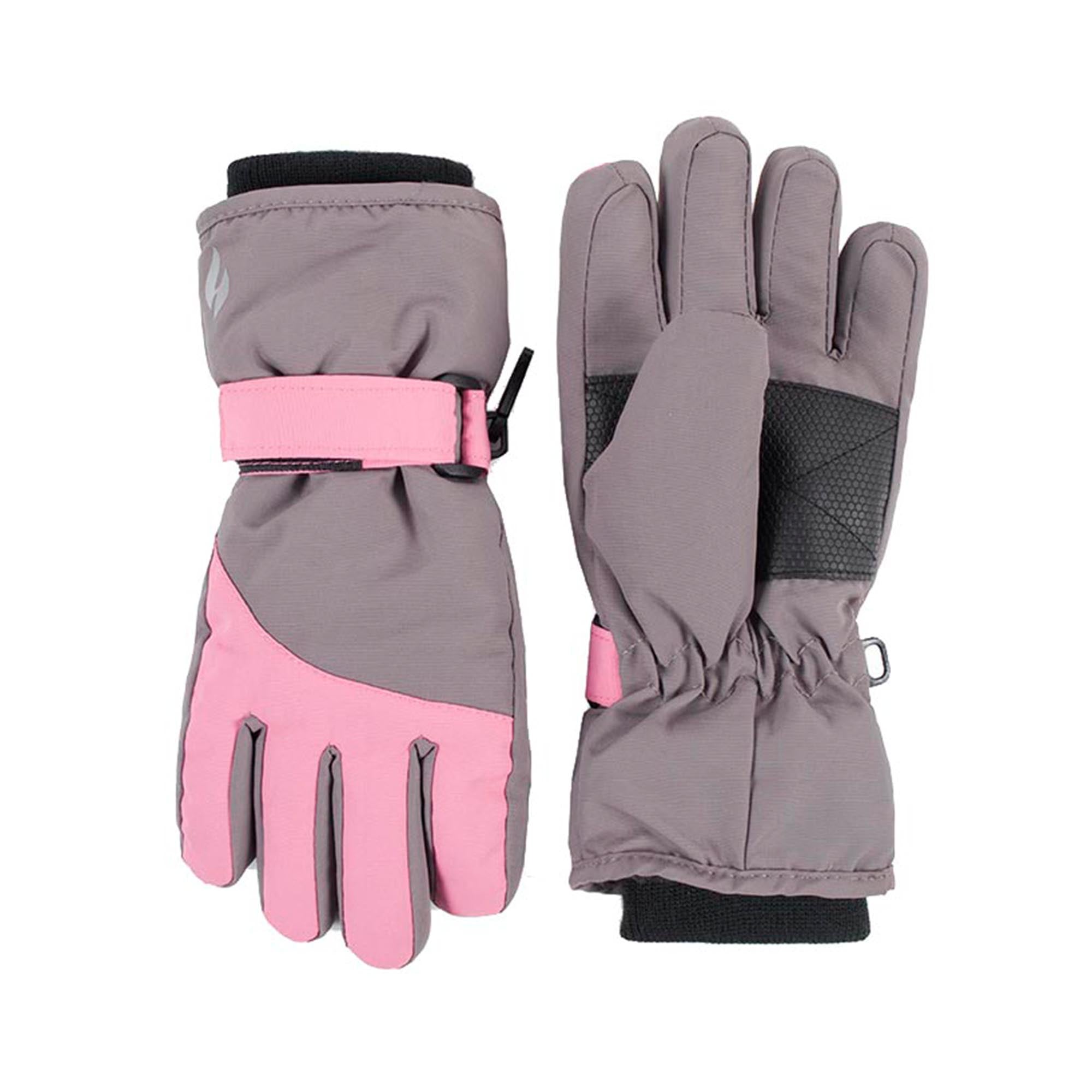 Kids Ski Gloves and Trapper Hat Set