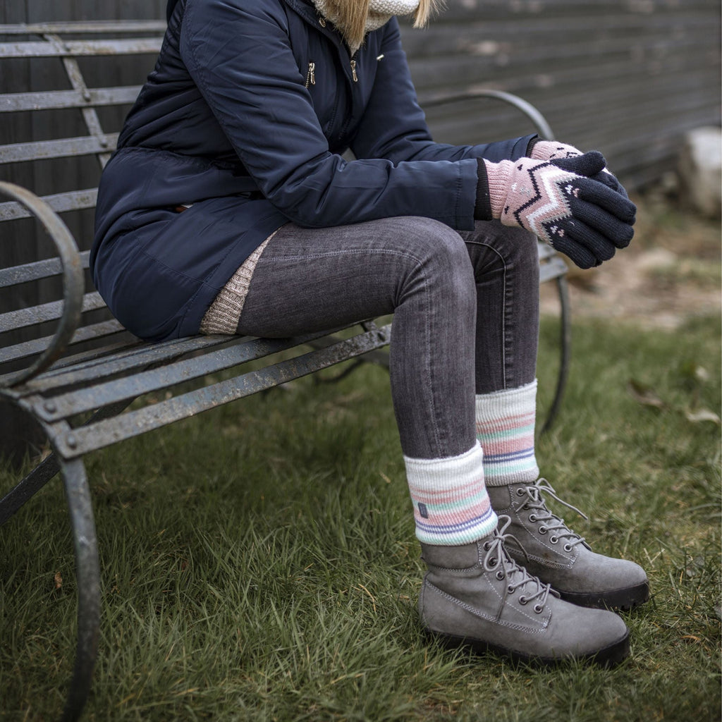 Ladies Twist Patterned Thick Winter Warm Thermal Socks