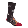 Ladies Christmas Non Slip Thermal Slipper Socks with Grippers