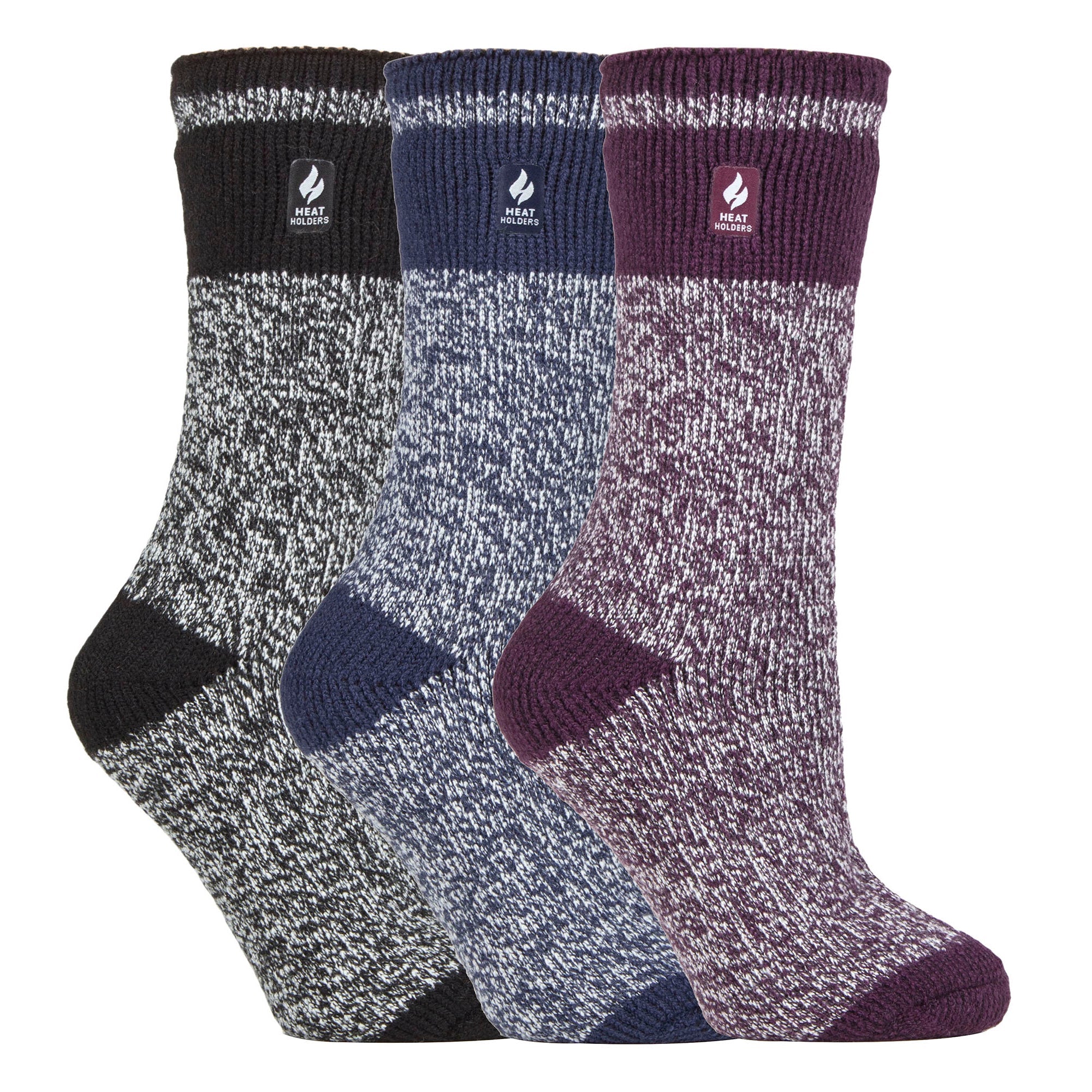 Set of 3 Insulated Thermal Ladies Socks for Ultimate Cold Weather Comfort