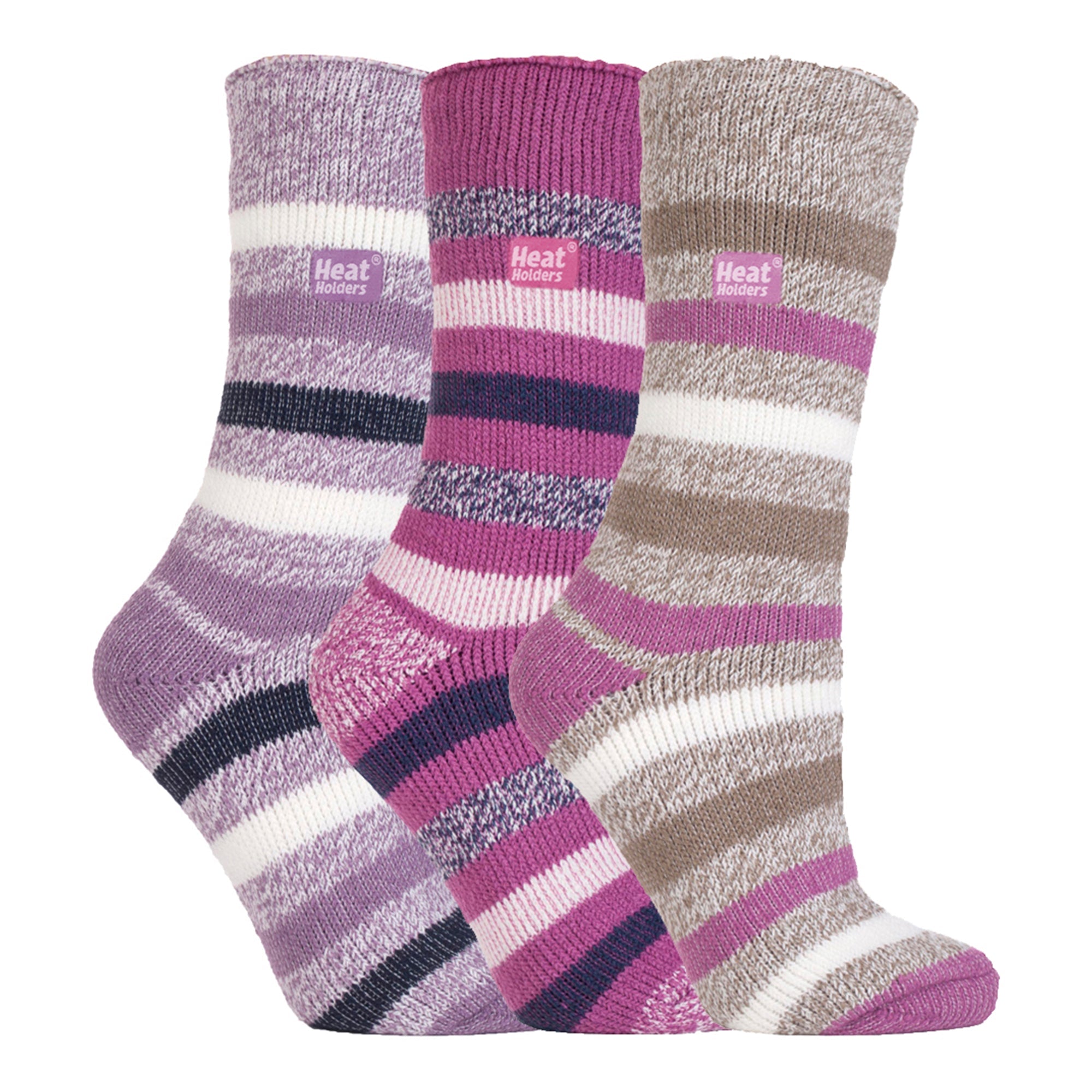 Set of 3 Insulated Thermal Ladies Socks for Ultimate Cold Weather Comfort