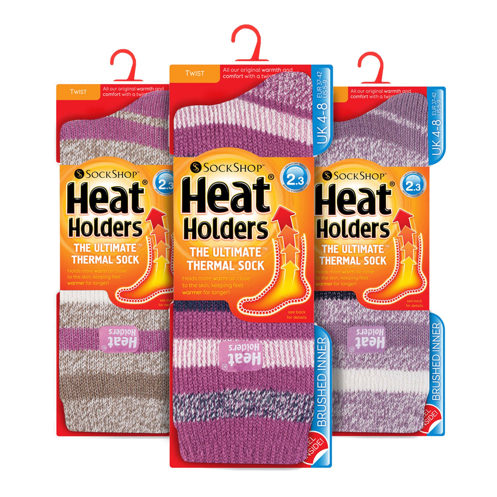 Set of 3 Insulated Thermal Ladies Socks for Ultimate Cold Weather Comfort
