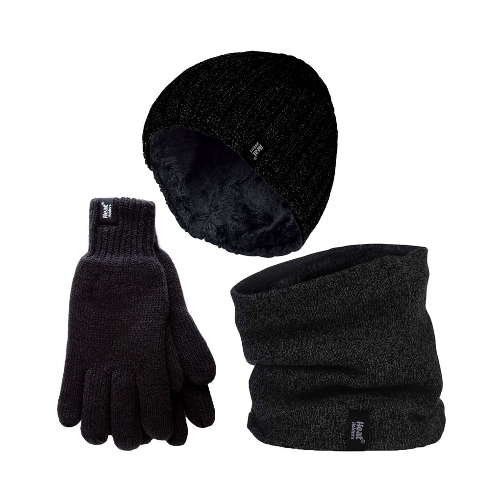 Mens Thermal Winter Hat, Gloves  & Neck Warmer Set