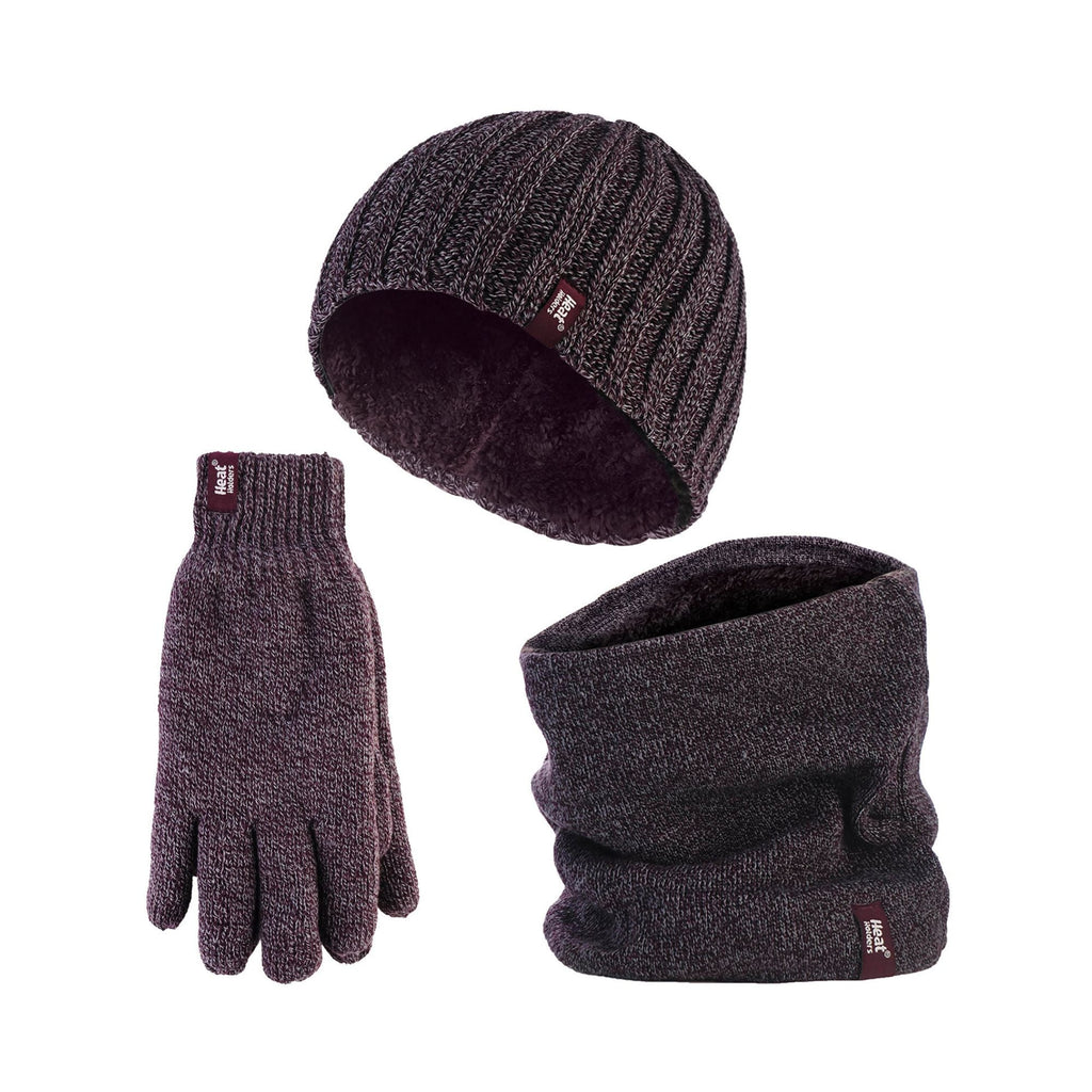 Mens Thermal Winter Hat, Gloves  & Neck Warmer Set