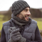 Mens Thermal Winter Hat, Gloves  & Neck Warmer Set