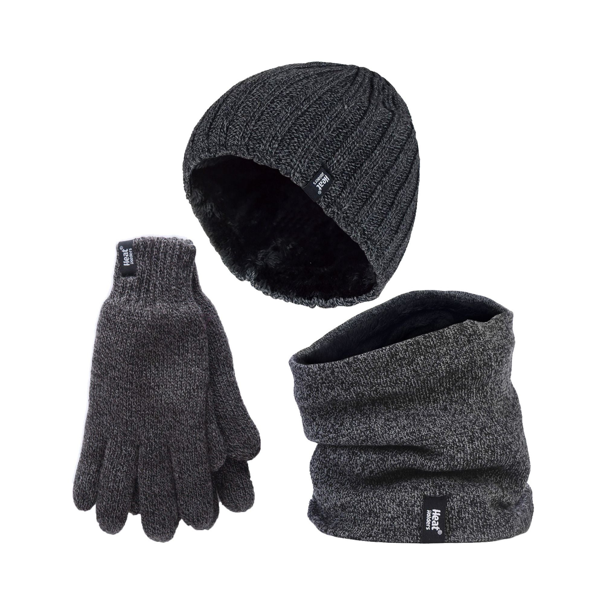 Mens Thermal Winter Hat, Gloves  & Neck Warmer Set