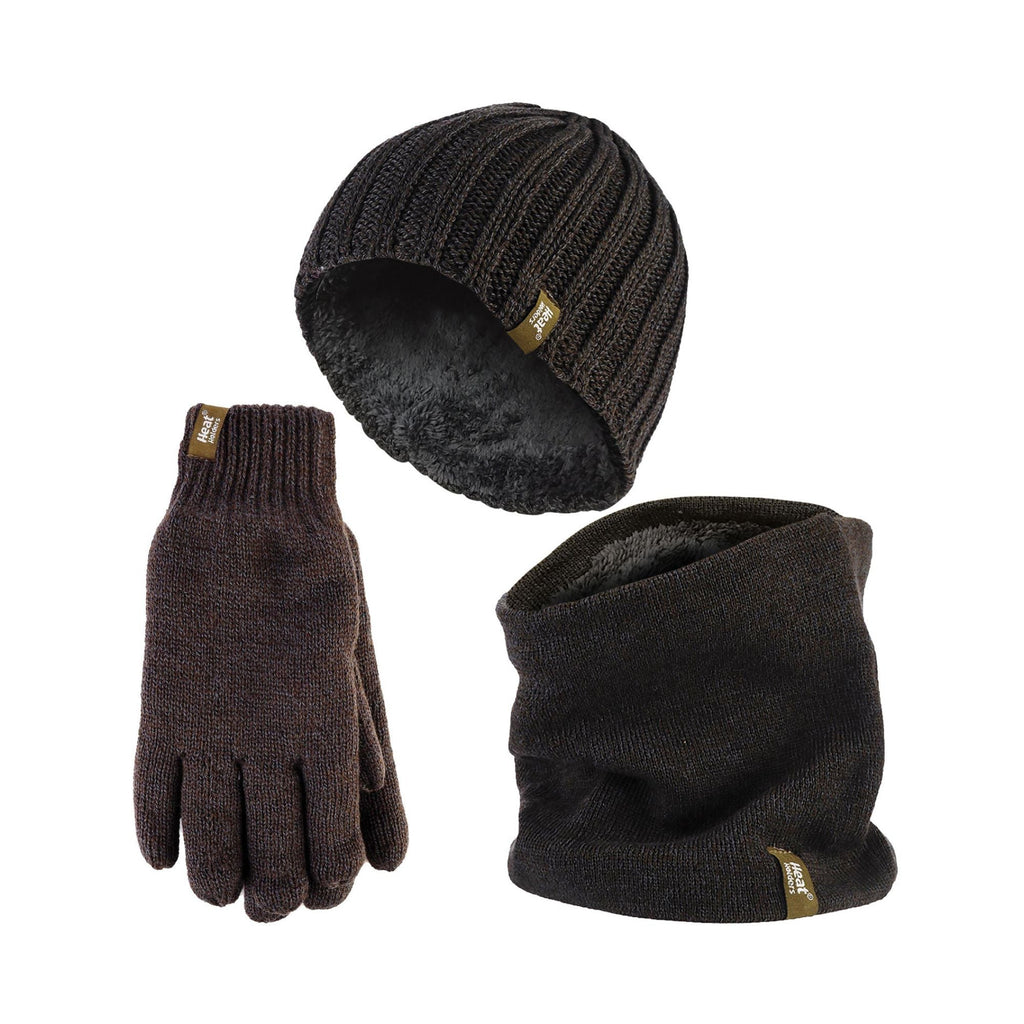 Mens Thermal Winter Hat, Gloves  & Neck Warmer Set