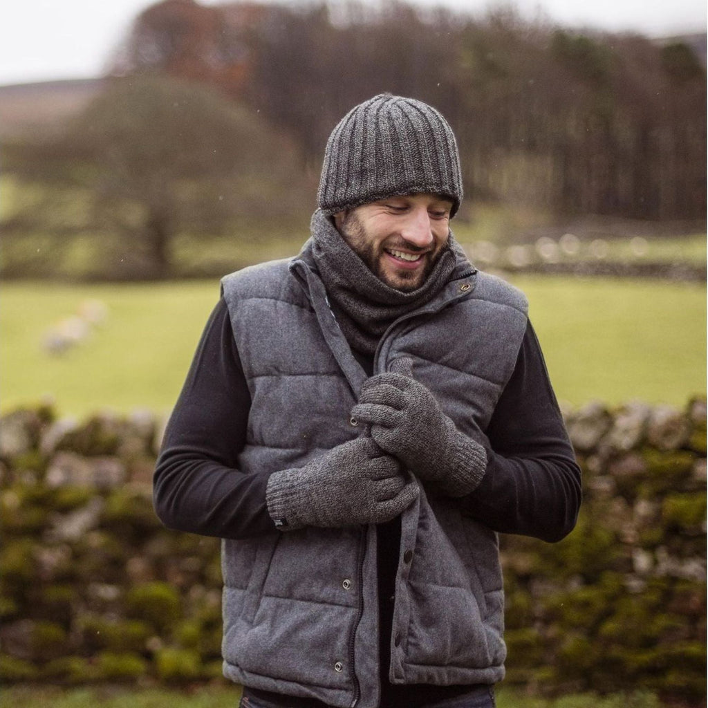 Mens Thermal Winter Hat, Gloves  & Neck Warmer Set