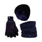 Mens Thermal Winter Hat, Gloves  & Neck Warmer Set