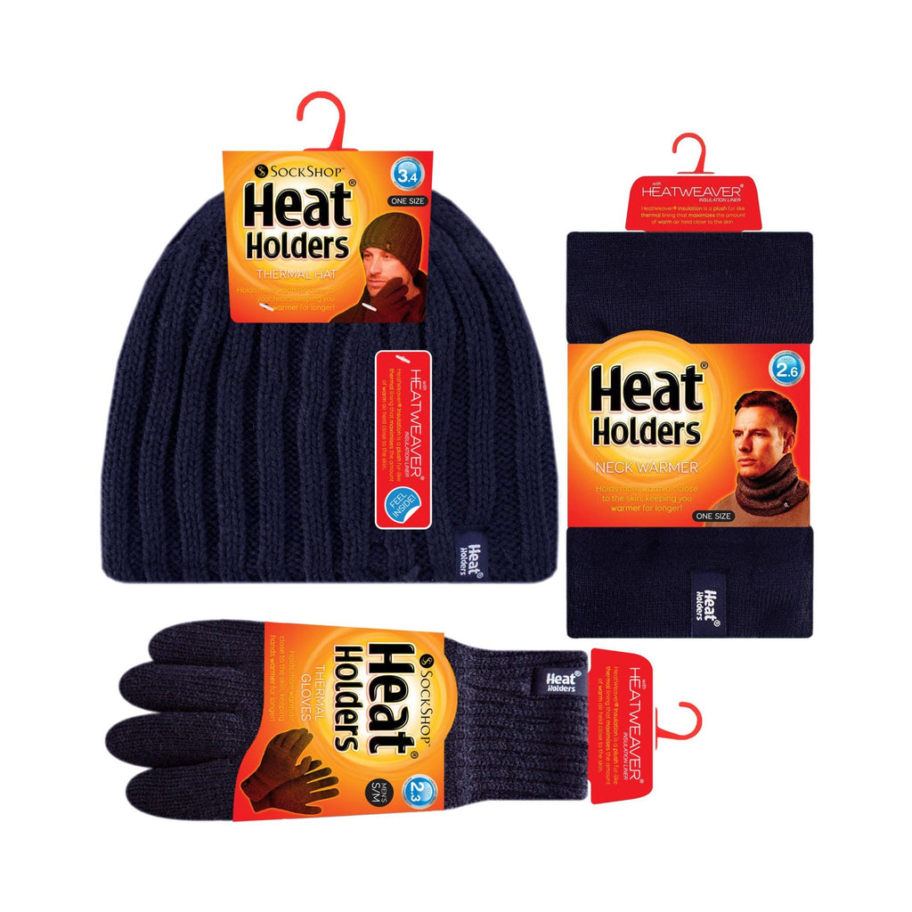 Mens Thermal Winter Hat, Gloves  & Neck Warmer Set
