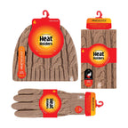 Ladies Fleece Lined Thermal Winter Hat, Neck Warmer & Converter Gloves Set