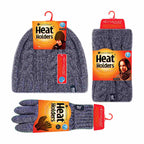 Ladies Fleece Lined Thermal Winter Hat, Neck Warmer & Converter Gloves Set