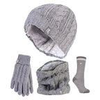 Ladies Winter Thermal Hat, Neck Warmer, Gloves & Socks Set